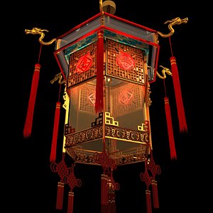 3D Chinese palace lantern model