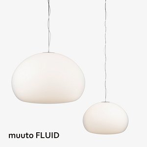 3d model of muuto fluid lamps