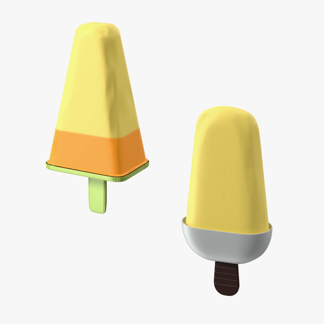 Homemade Ice Creams Collection 3D model preview