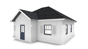 3D bungalow house model