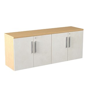 3D Credenza Double Closed Storage PBR