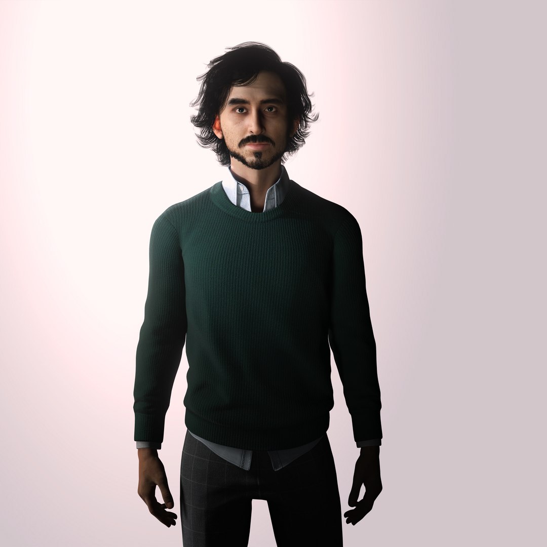 Dev Patel Character 3D Model Low-poly 3D Model - TurboSquid 2341550