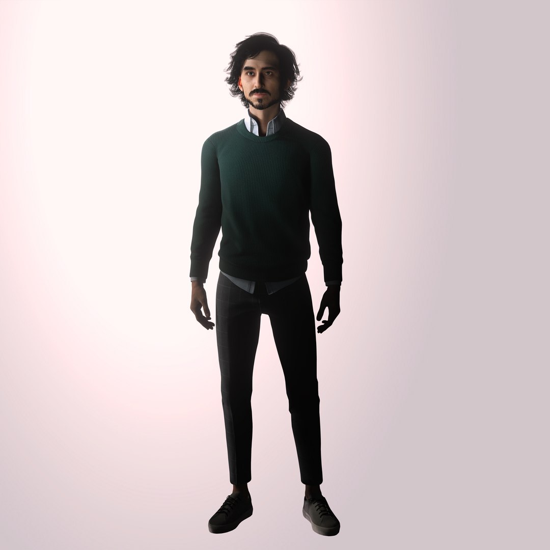 Dev Patel Character 3D Model Low-poly 3D Model - TurboSquid 2341550