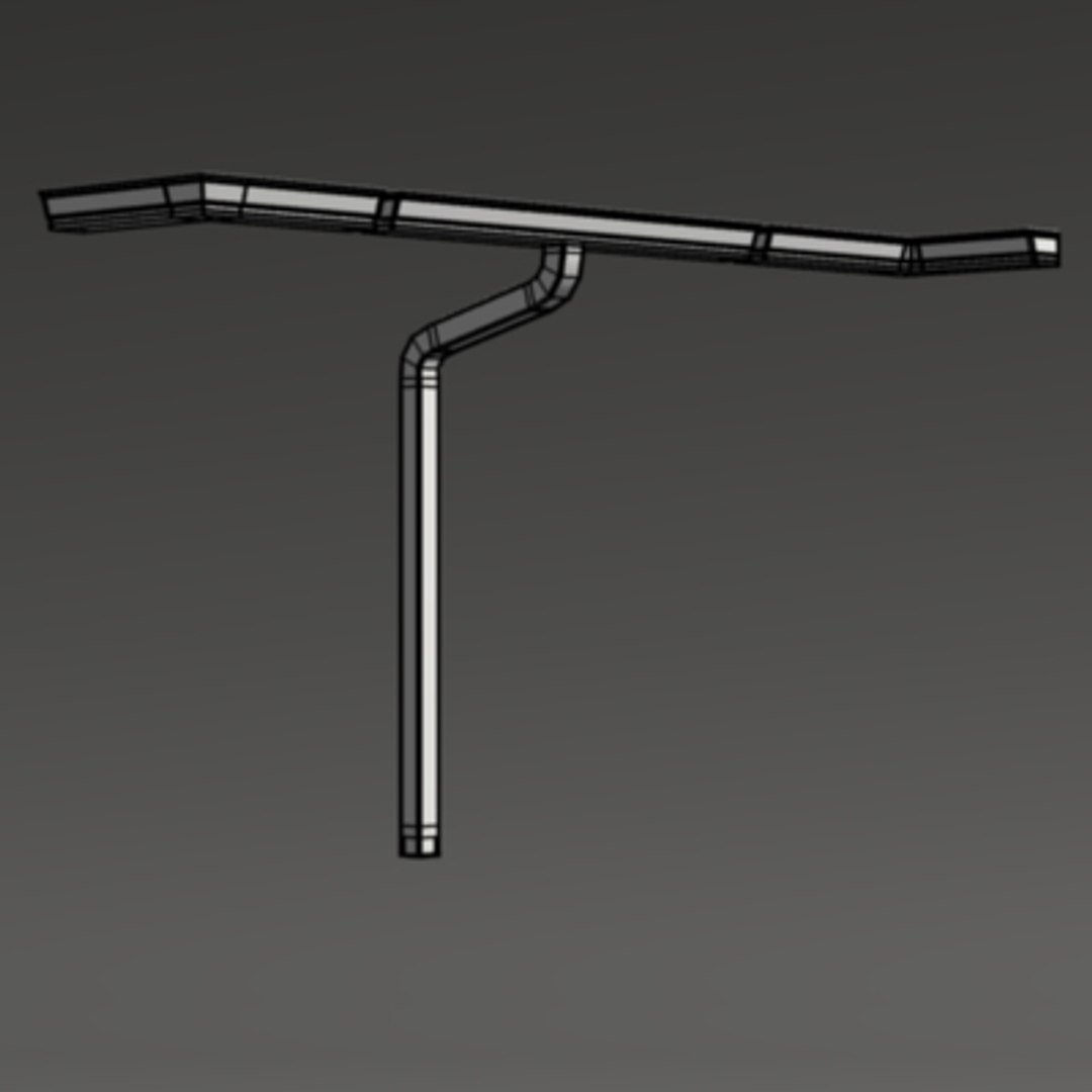 3d Gutter Pipe Model