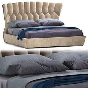 luxury mollie bed furniture 3D model