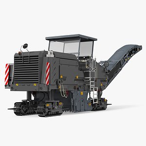 Asphalt Milling Machine Clean 3D Model