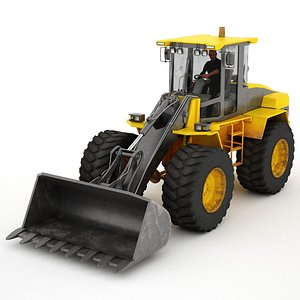 Loader with Operator 3D model