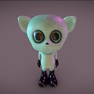 CUTE ALIEN TOY 3D model