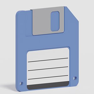 3D Cartoon Floppy Disk model