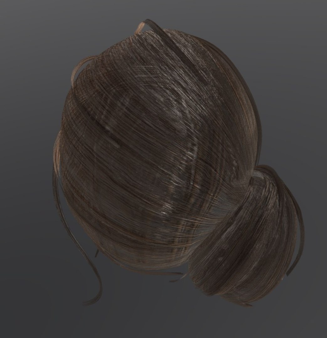 3D Female Hairstyle Hair - TurboSquid 1418962