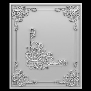Celtic pattern corner element.