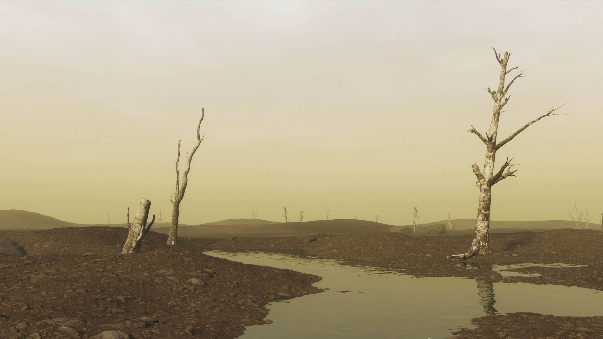 3D nuclear wasteland environment - TurboSquid 1677620