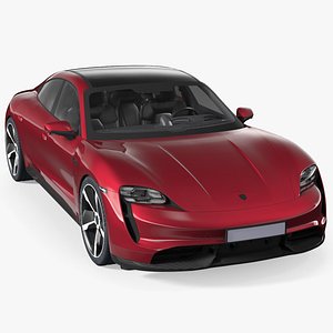 3D Generic Electric Sport Car Cherry model