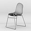 Normann Form Silla apilable de acero negro