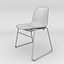 Normann Form Silla apilable de acero negro
