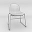 Normann Form Silla apilable de acero negro