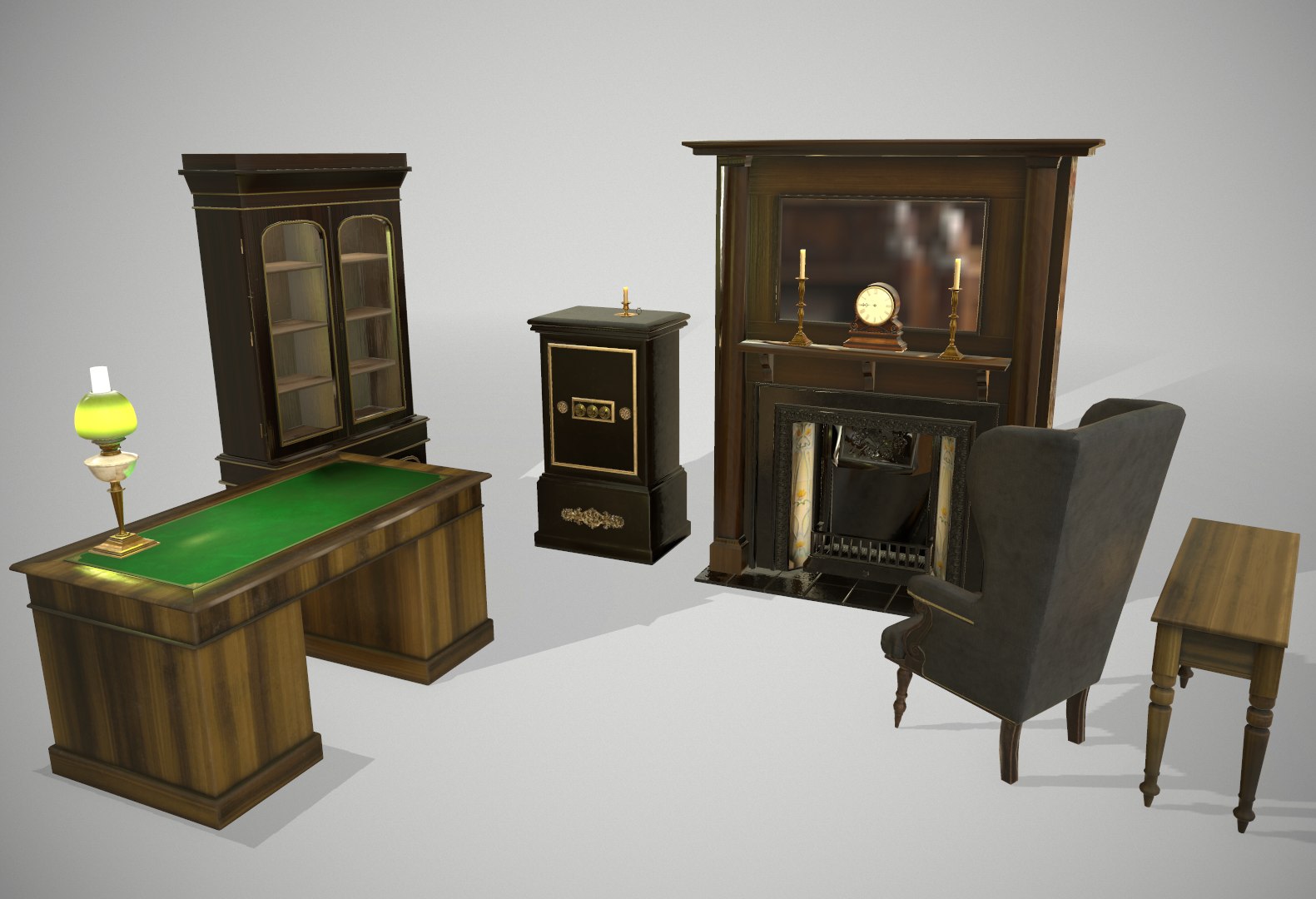 Antique furniture 3D model - TurboSquid 1271826