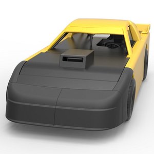 3D New Zealand Super Saloon race car Scale 1 to 25