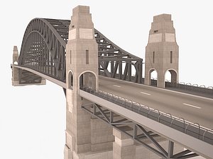 3D model sydney harbour bridge structure