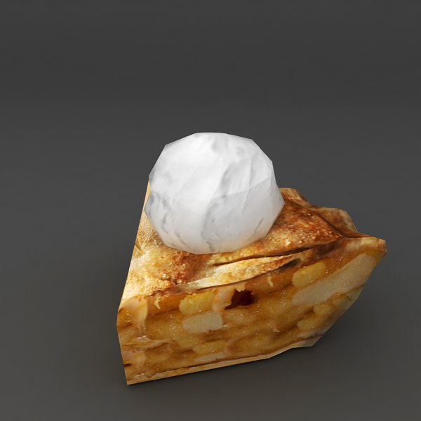 food hot apple pie 3D model
