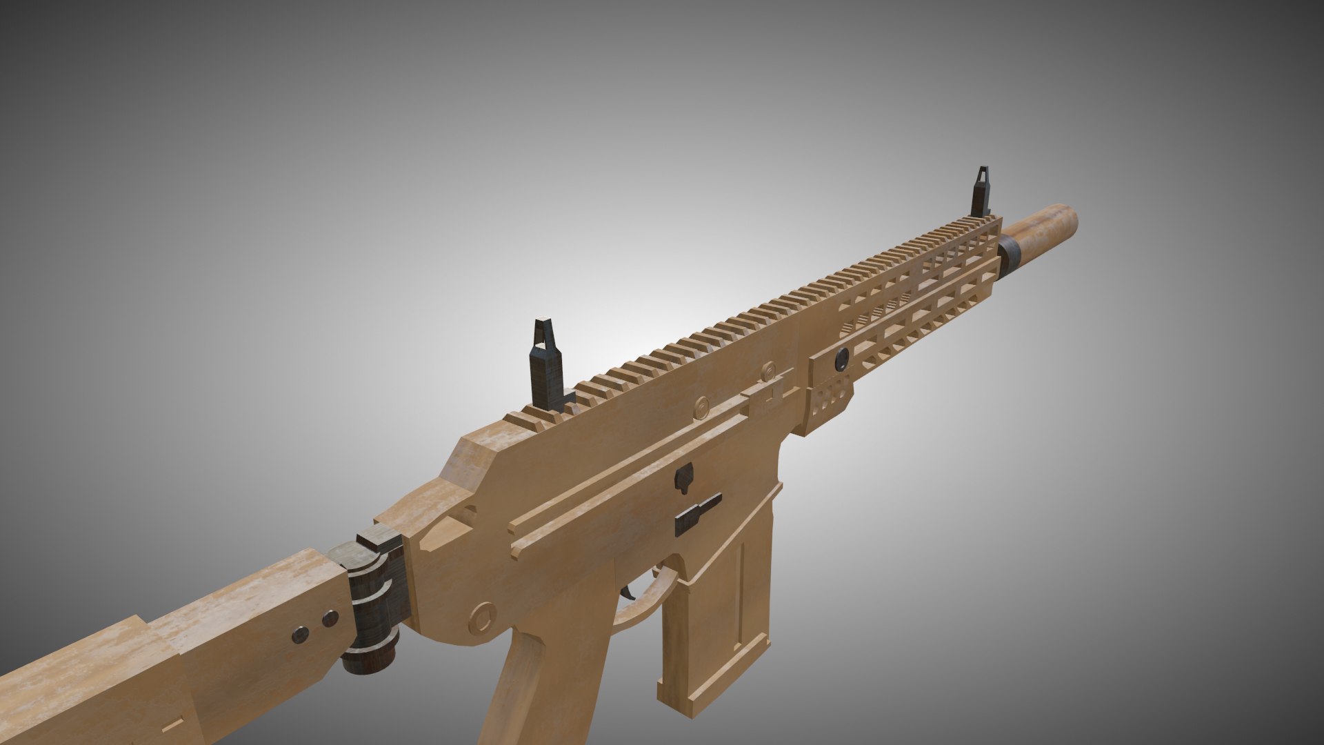 Rifle Model 3D Model - TurboSquid 2272955