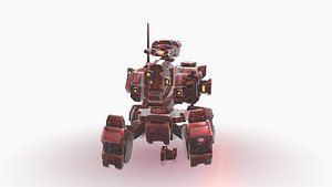 3D Mech Heavy Animated 3D Model model