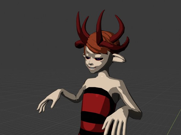 3D model rig eyes bones