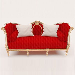 3D luxurious sofa model