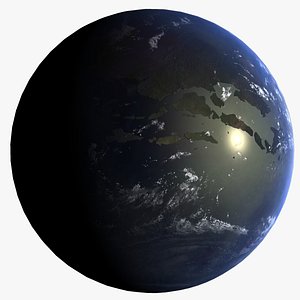 extinction event earth 3d model