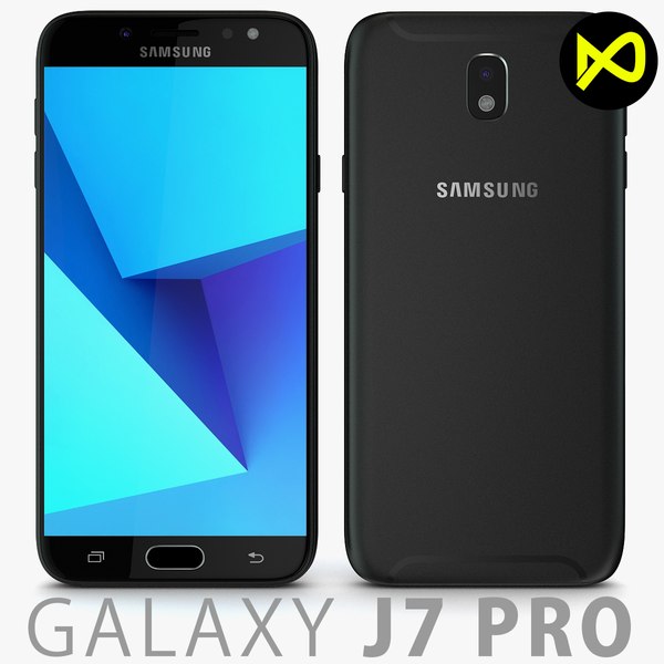 modelo 3d Samsung Galaxy J7 Pro 2017 Negro - TurboSquid 1203583