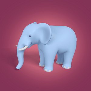 Cartoon Elephant - Rigged