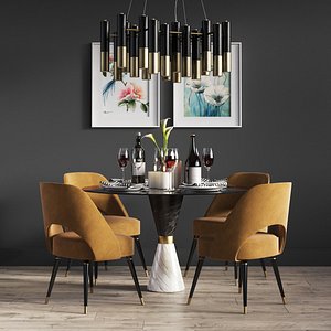 3D dinning set 11