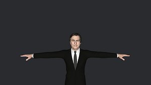 Robert De Niro  Hyper Realistic Full Body Fully Rigged 3D Character 3D model