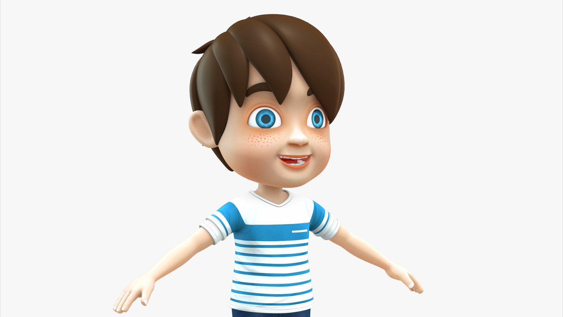 Boy Baby Cartoon 3D Model - TurboSquid 1674781