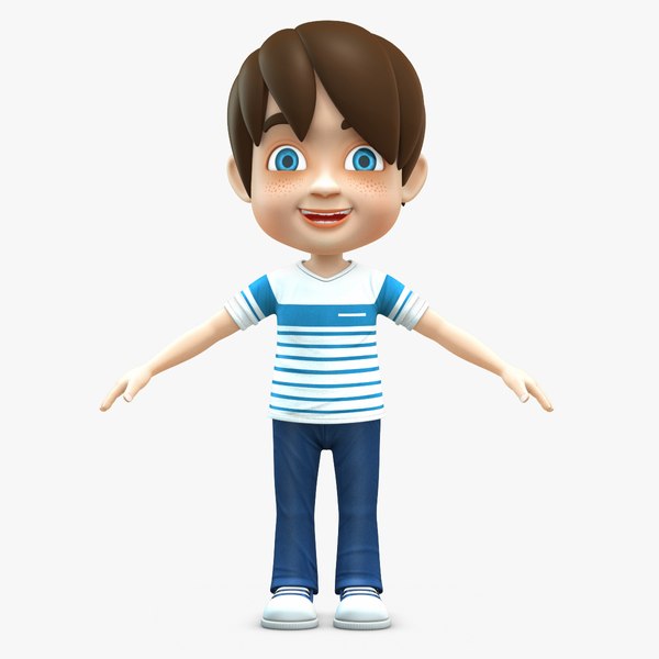 boy baby cartoon 3D model