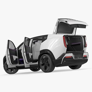 3D Honda 0-Series Concept Crossover 2027 White Rigged model