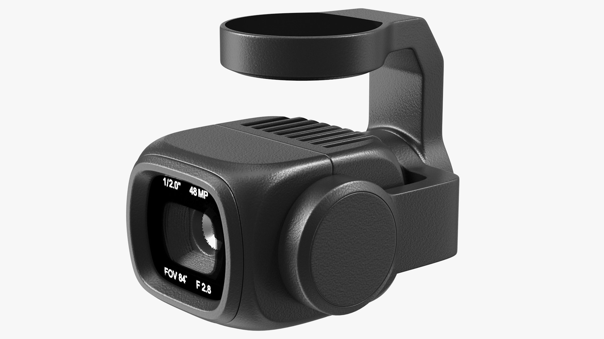 Camera 4K with 3 Axis Gimbal 3D model preview