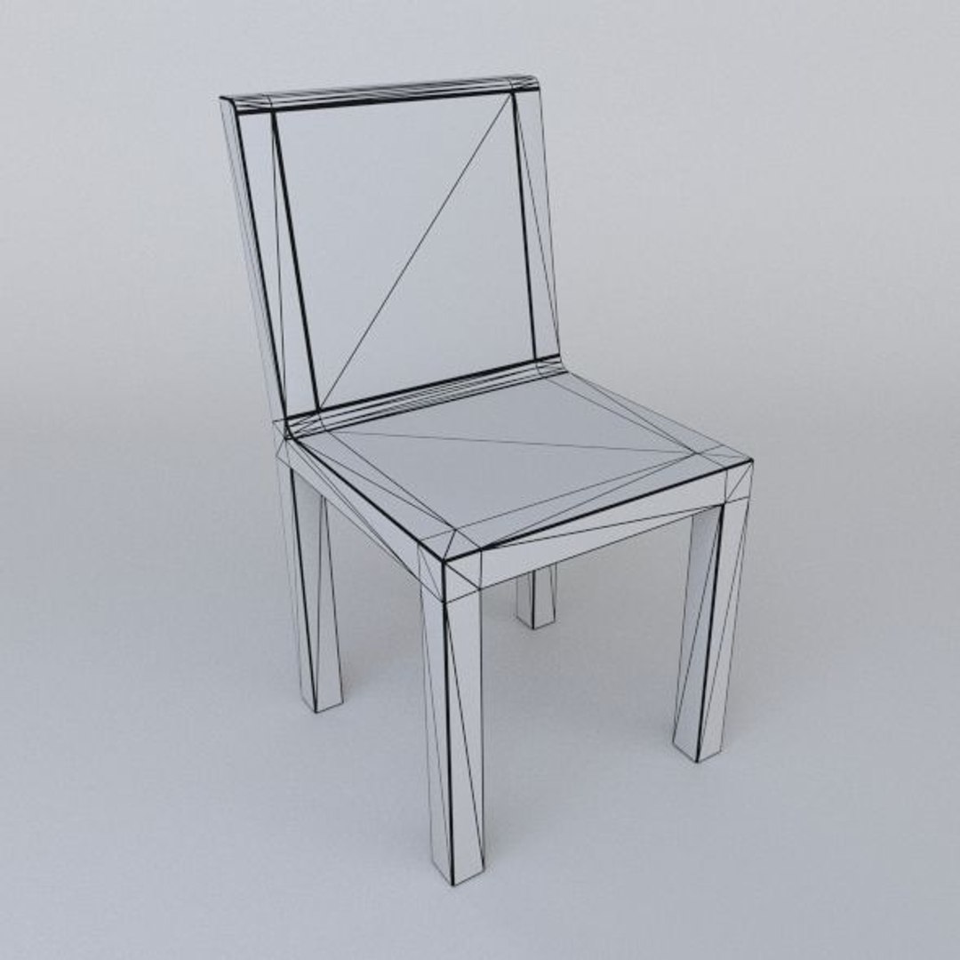 simple chair 3d model