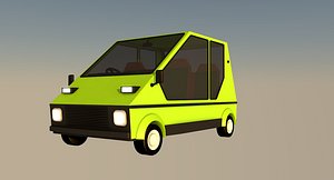 3D cartoon car