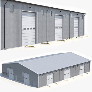 3D Industrial building 48 PBR model