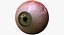 realistic human creature eye pupil 3d model