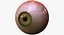 realistic human creature eye pupil 3d model