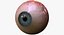 realistic human creature eye pupil 3d model