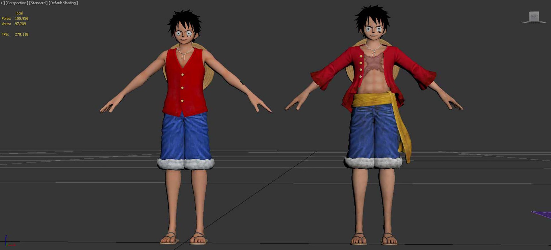 ONE PIECE - LUFFY 3D Model - TurboSquid 2357963