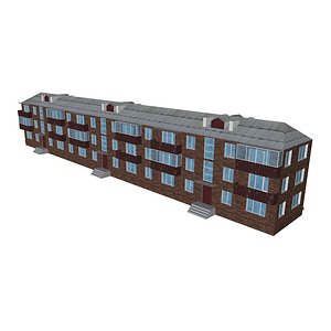 brick 3-storey apartment building