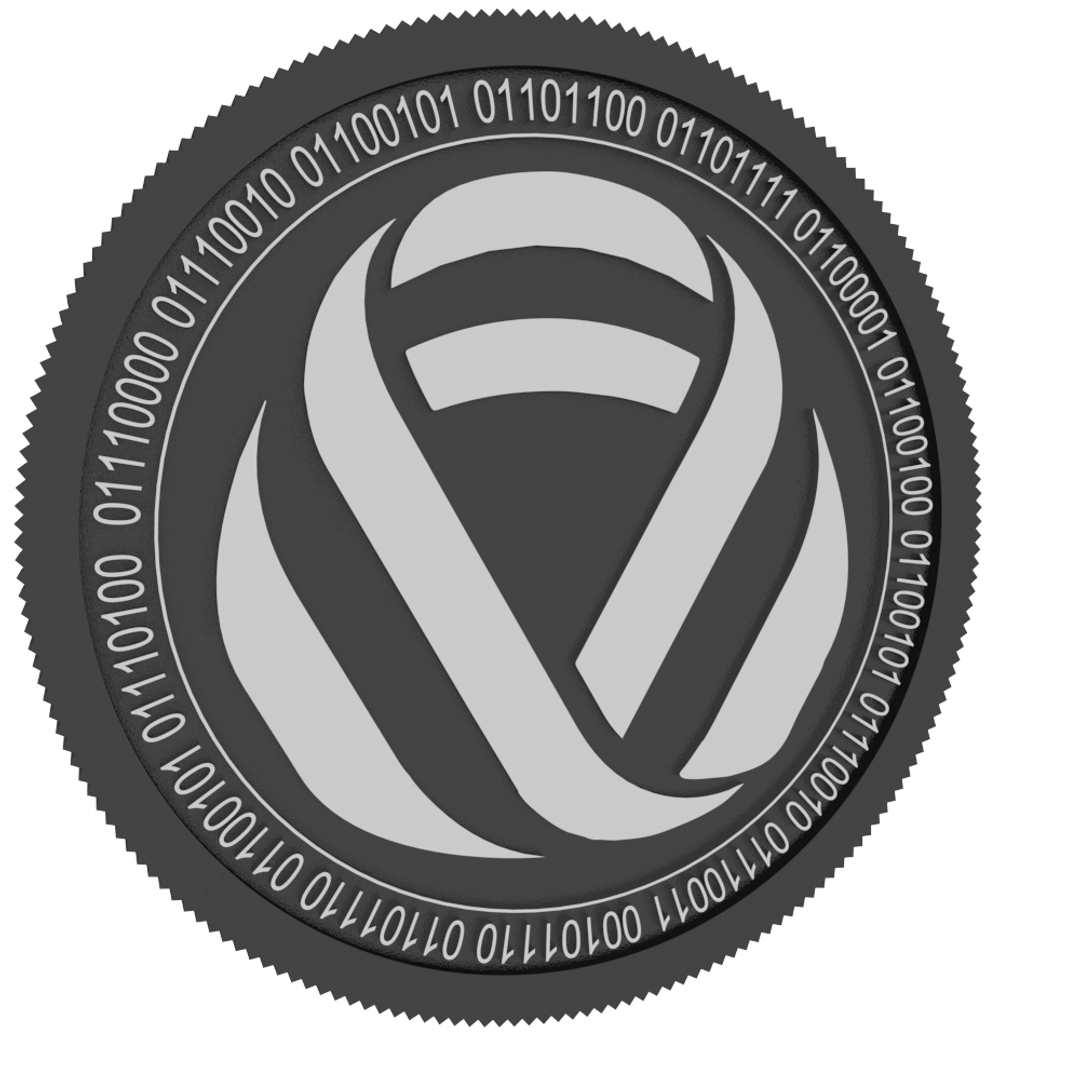 3D infinitus token black coin model - TurboSquid 1497699