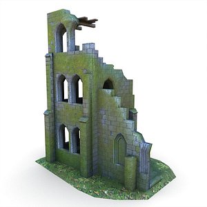 x medieval ruins buildings