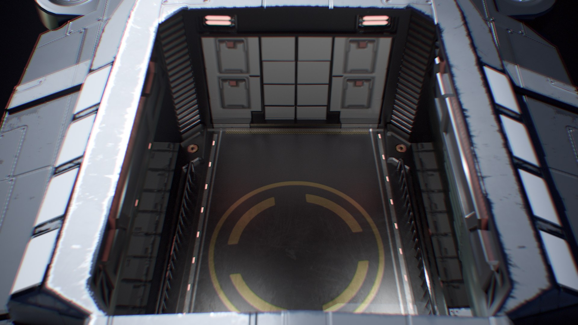 SciFi Frigate Capital Spaceship Rigged PBR 3D model TurboSquid 2001985