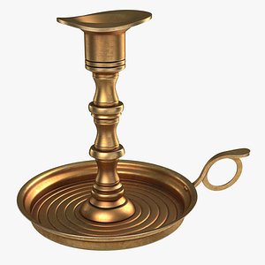 antique brass candle holder max