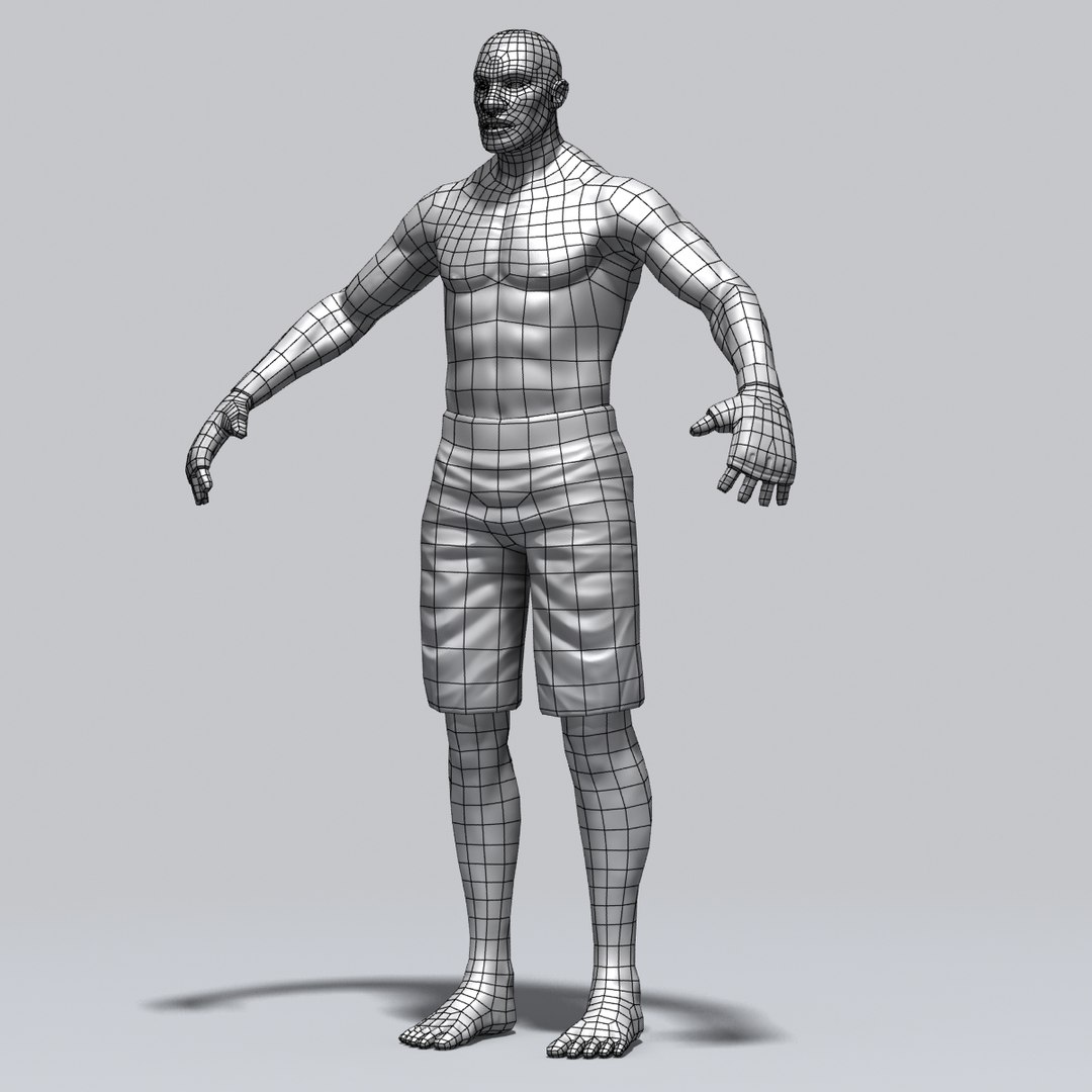 3d Martial Arts Mma Fighter Model